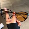 New Vintage Pochromic Eyeglasses Large Frame Cat Eye Reading Glasses Blue Light Blocking Eye Protection Presbyopia Eyewear