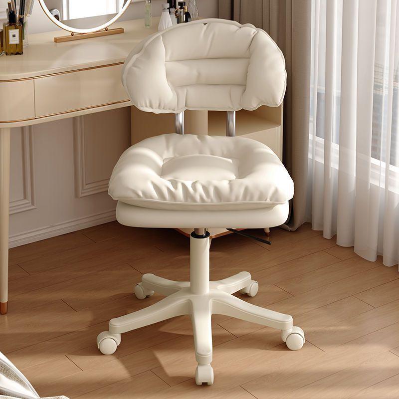 Reliable Beauty Stool Swivel Recliner with Casters for Home and Makeup