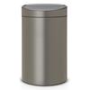 BRABANTIA Poubelle Touch Bin - 40L - Platinum