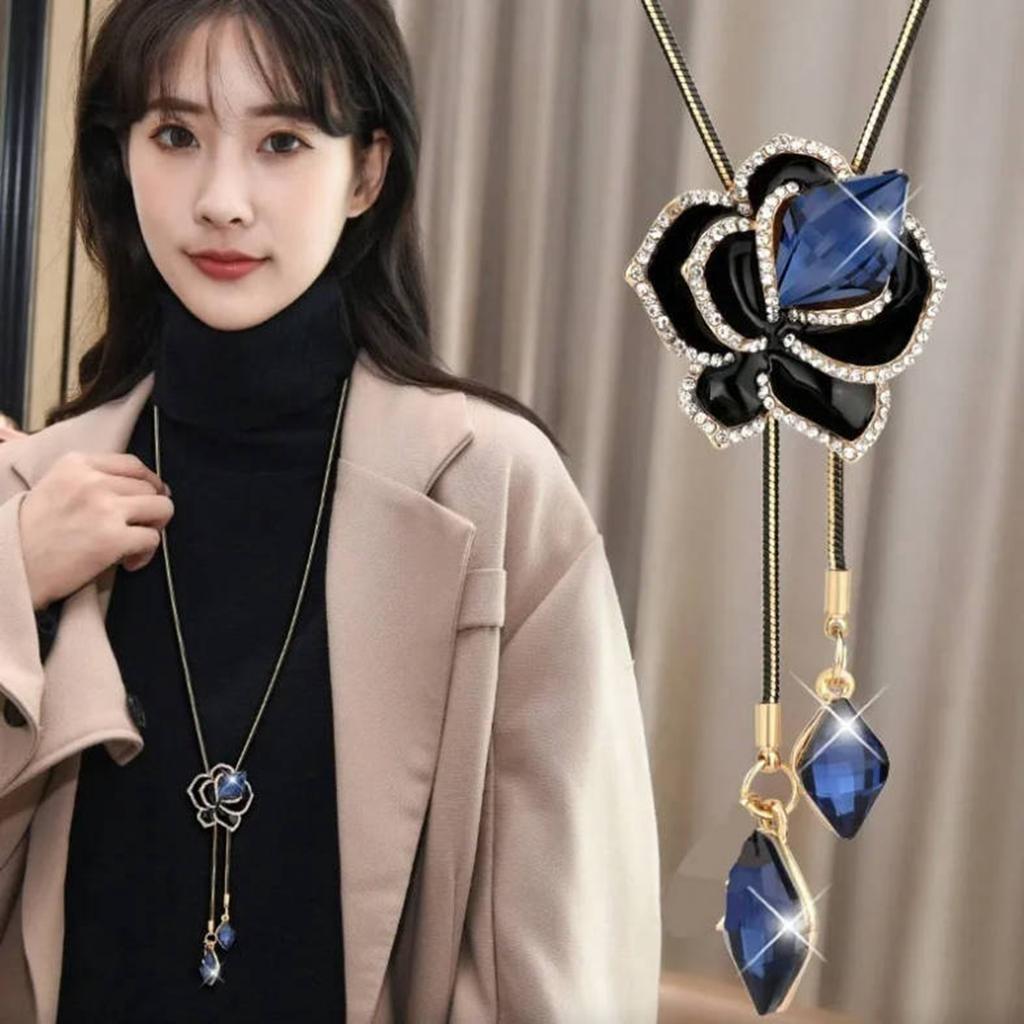 A Versatile Sweater Chain, A High-end, Light Luxury Long Necklace, A European And American Accessory Pendant For Su Qiudong.
