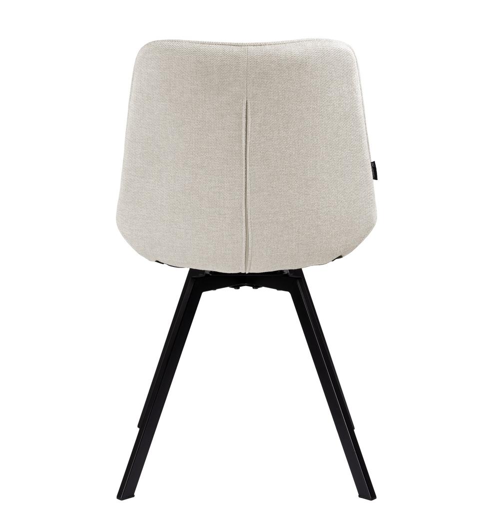 Upholstered Swivel Chair ASTER Velvet Black