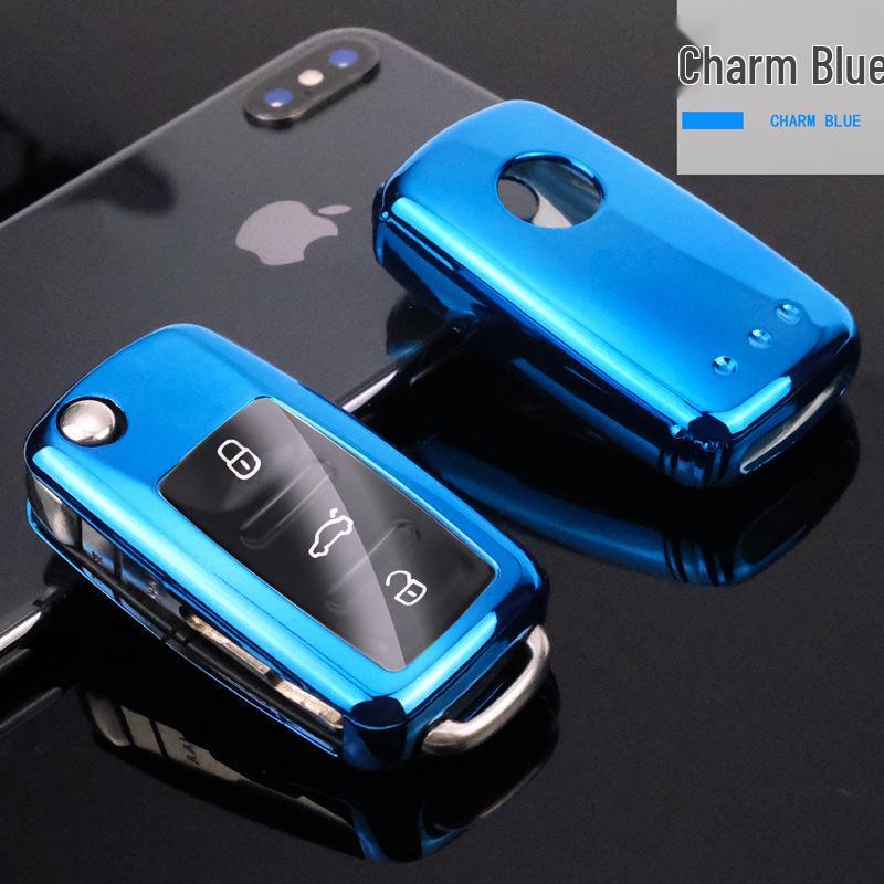 Skládací pouzdro na klíč od auta Volkswagen - Měkký TPU ochranný obal