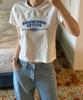 Sseomweeobeoteo Stitch Square Logo Top - Ivory
