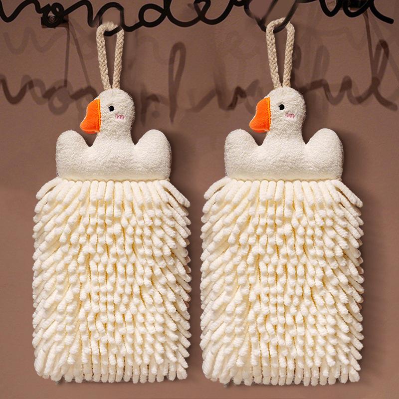 Chenille Super Absorbent Thick Hand Towel | Cute Hanging Towel for Kitchen & Bathroom