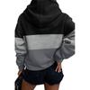Stitching Hooded Casual All-match Contrast Sweater Women's New Leopard Print Patchwork Top, Casual Color Block Lightweight Sweatshirt