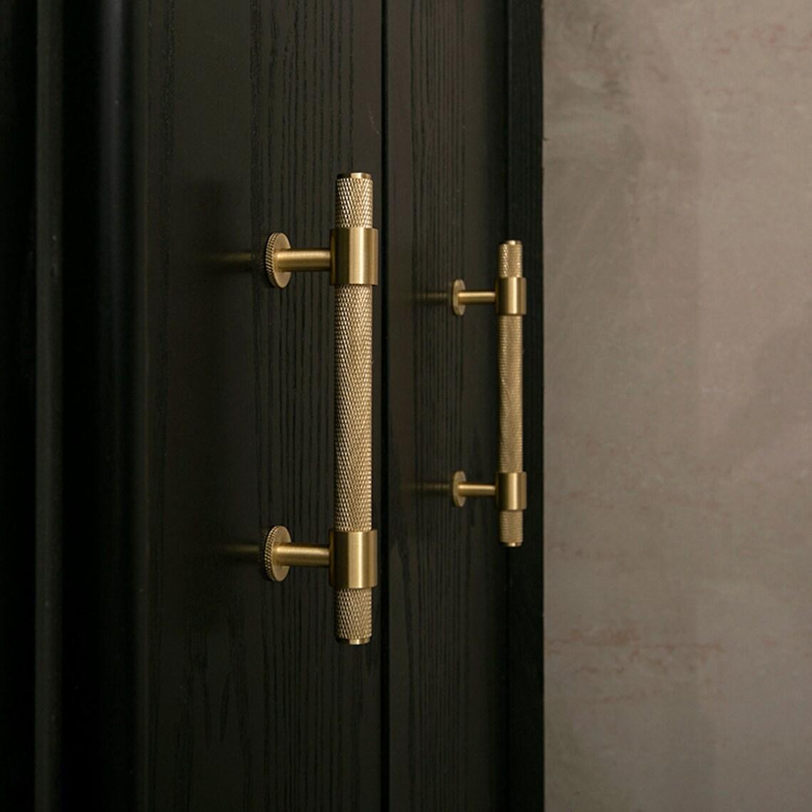 

Латунная кухонная фурнитура с рифленой текстурой | Современные золотые ручки и ручки для шкафа | Латунные ручки для шкафов, шкафов, книжных шкафов | Аппаратное обеспечение шкафа