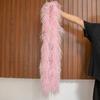 DIY Natural Ostrich feather boa 1 to 30Ply Fluffy Black Ostrich plumas Decoration Shawl Trims Costume Clothing Sewing Accessory