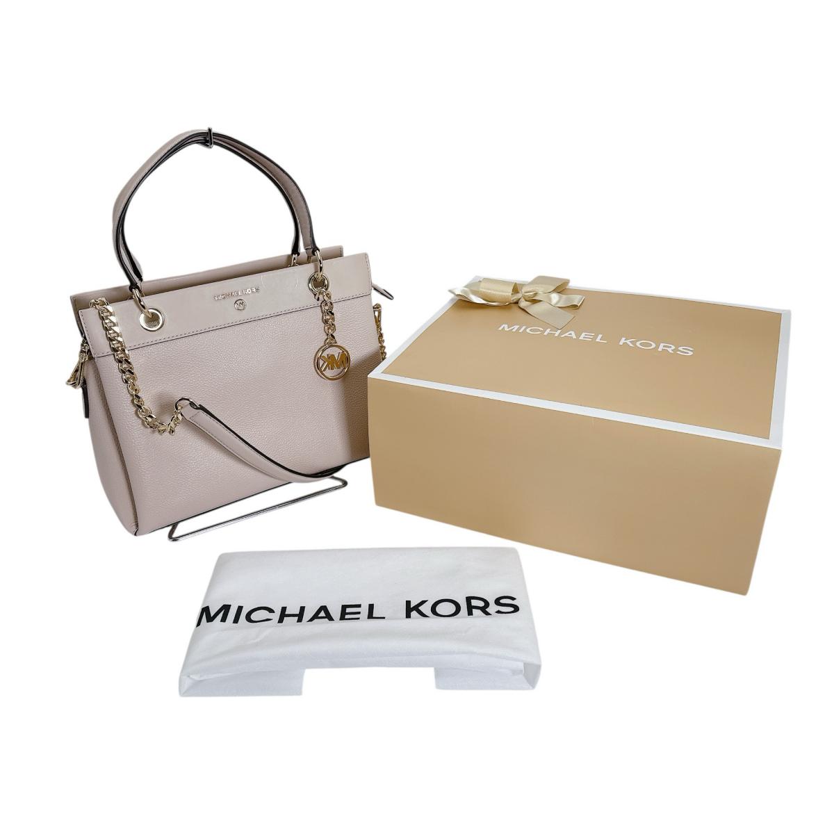 Michael Kors Shoulder Bag Handbag Cowhide pink beige Women Used