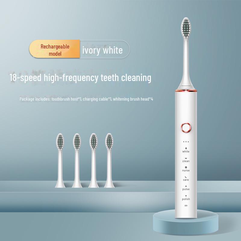 Rechargeable Soft Bristle Electric Toothbrush for Adults - Portable Gift Edition