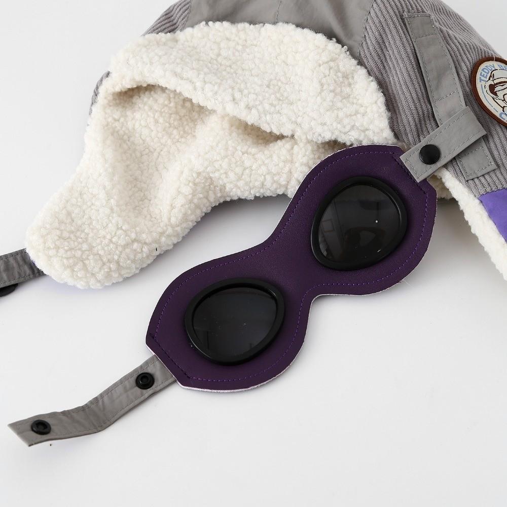 Kältefeste Kinder-Pilotenmütze Niedliche Cartoon-Warme Mütze Neue Ohrenschutzkappe Winter