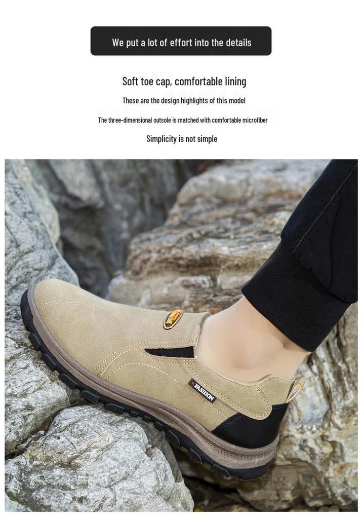 Men's Plus Size Outdoor Casual Autumn Sports Shoes - Fashion Round Toe Low-cut