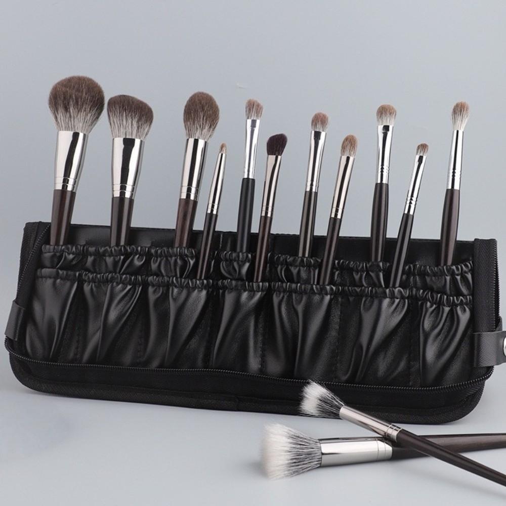 Water-resistant Upright Makeup Brush Bag 14/29 Holes Cosmetic Brush Container  Makeup Artist