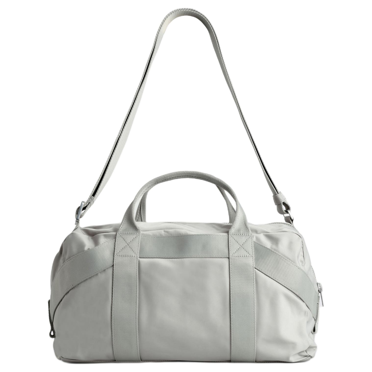 

Cos Sport Style Bucket Zipper Bag Solid Versatile Nylon Handbag Men Handbags Gray 1314459002 Gray