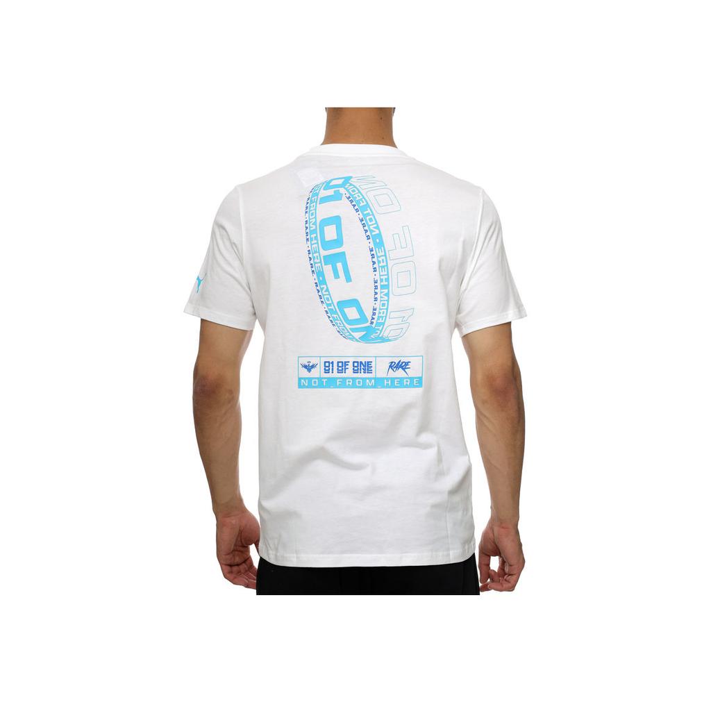 Puma Mb One Of One Tee With Graphic Print Men Tops White 538005-01