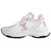 Louis Vuitton Run 55 Low Top Sports Casual Shoes Women's White Pink 1ABV16