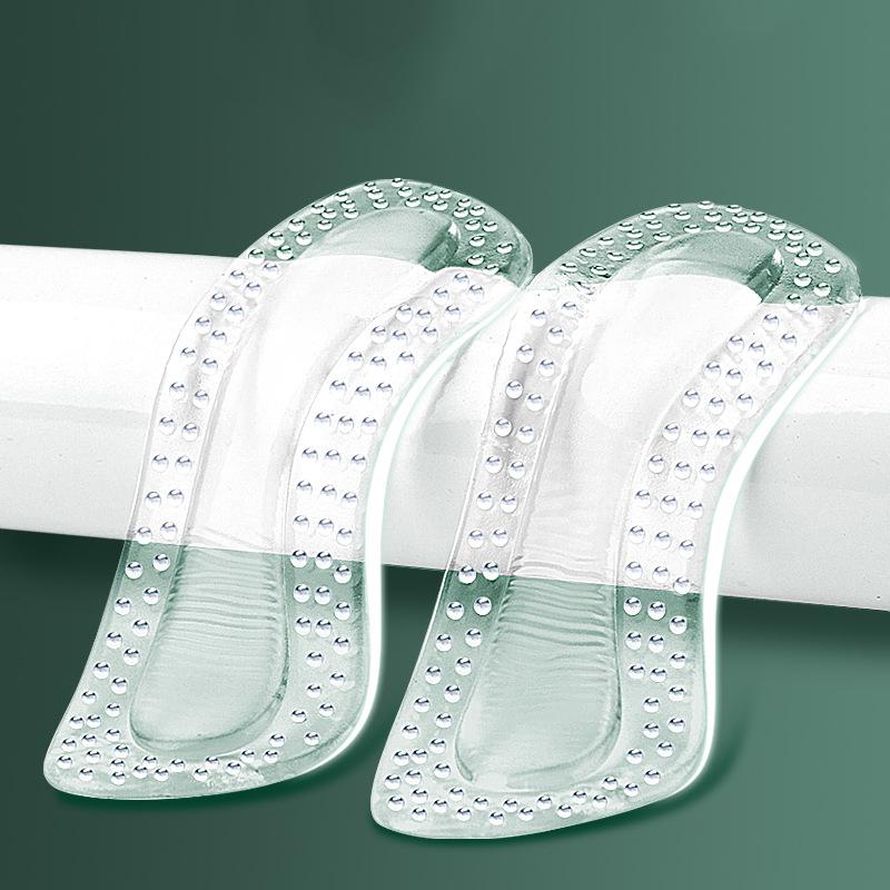 Upgrade Silicone Heel Stickers Heels Grips for Women Men Anti Slip Heel Cushions Non-Slip Inserts Pads Foot Heel Care Protector