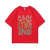 Limited Cage The Elephant Pritn Tshirt Short Sleeve Men Women Fashion Casual Oversized T-shirts Tops Men's Hip Hop Streetwear