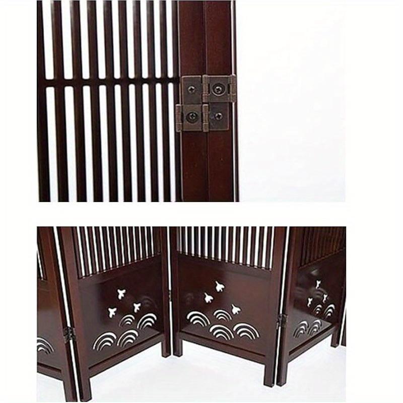 8pcs Folding Screen Gate Hinges Retro Style Double-Acting Door Hinges Furniture Folding Screen Hinges Hardware Bedroom Bathroom Door