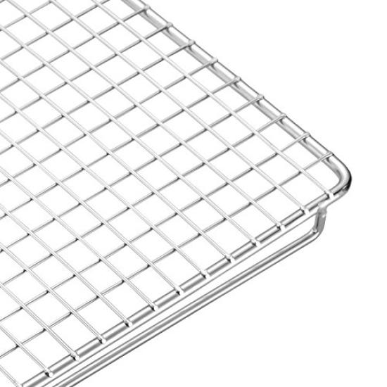 CAMPING MOON Clip Wire Mesh Stainless Steel Half Size PRO W2 Rectangular Grill,