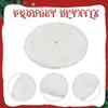 Christmas Tree Skirt Decoration Rustic Round Farmhouse Supplies Reusable Decor Xmas