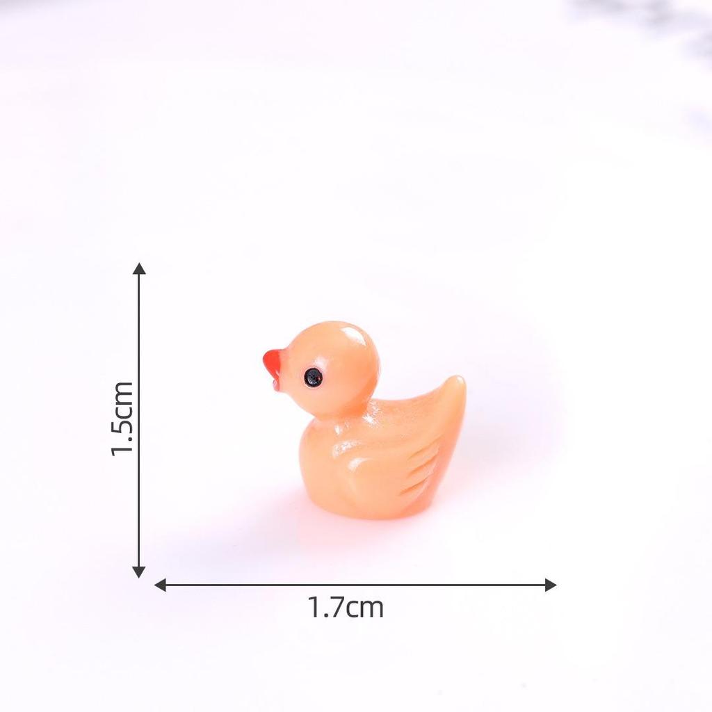 Pryskyřičná svítící kachna DIY komponenty pro šperky a vlasové doplňky