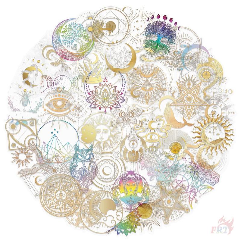 50Pcs/Set Golden Culture & Custom Series 01 PET Stickers Waterproof DIY Fashion Doodle Decals Stickers