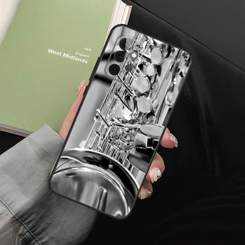 Saxophone Music For Samsung Galaxy A16 A06 A56 A36 A26 A05 A22 A32 A52 A54 A34 A14 A55 A15 A53 A33 A35 Case