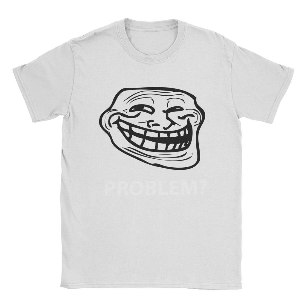 Trollface Meme Rage Comic Funny Troll Joke Internet T-Shirt Men 100% Cotton Tees Short Sleeve T Shirt Unique Clothing