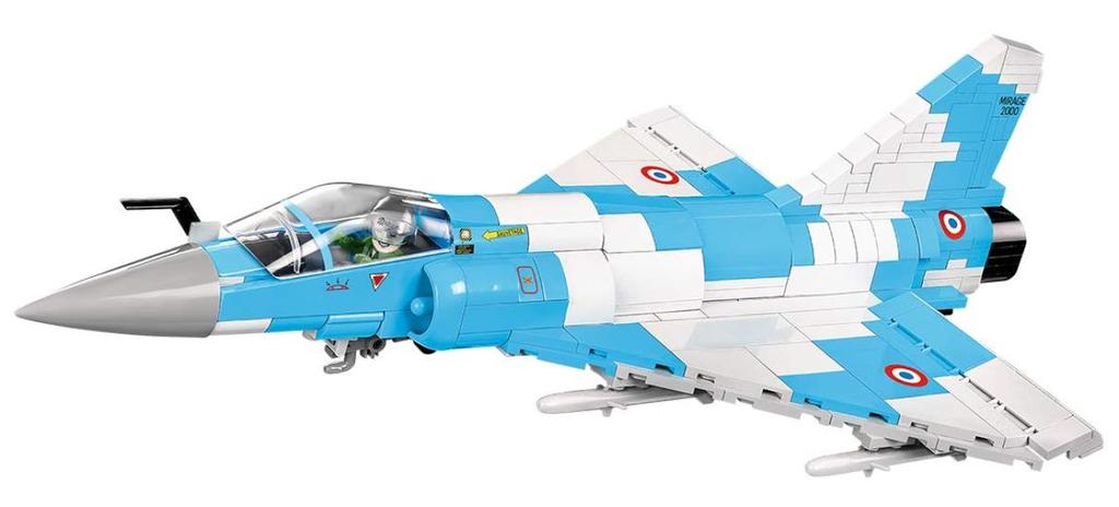 COBI Kocky Francouzské vojenské letadlo Mirage 2000 148 400 dílů Kompatibilní s Lego [VYROBENO V EU] 5801