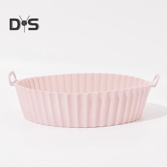 Silicone Frying Liners Air Circulation Baking Tray Dual-sided Cooking Pan Grease-free Air Fryer Basket Kitchen Accessory