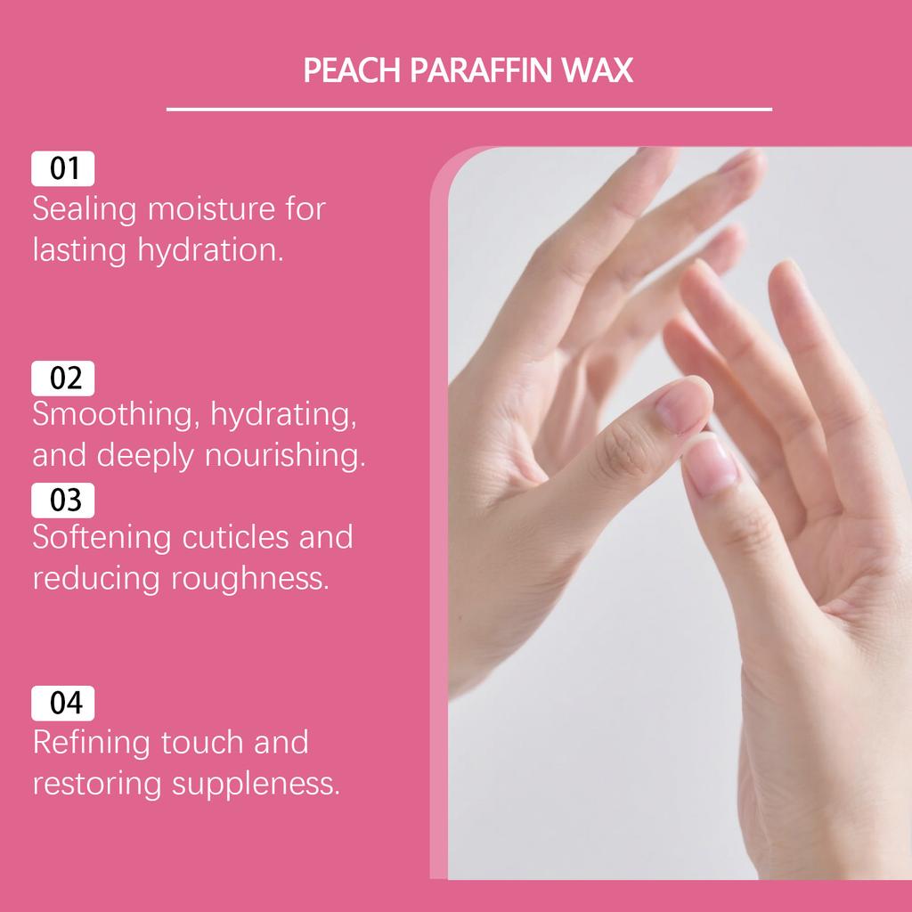 Peach Paraffin, Paraffin Bath Machine Filling, Dry Skin, Hydrating And Nourishing Skin Care Wax