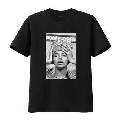 Camiseta Beyonce Cor Nova QUENTE Pai Mãe vintage Lavada Unissex Versátil Casual Elástica streetwear Top Para Uso Diário homme