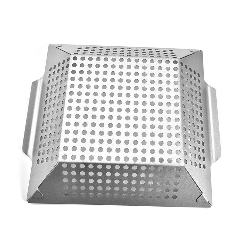 Stainless Steel BBQ Vegetable Grill Basket Pan