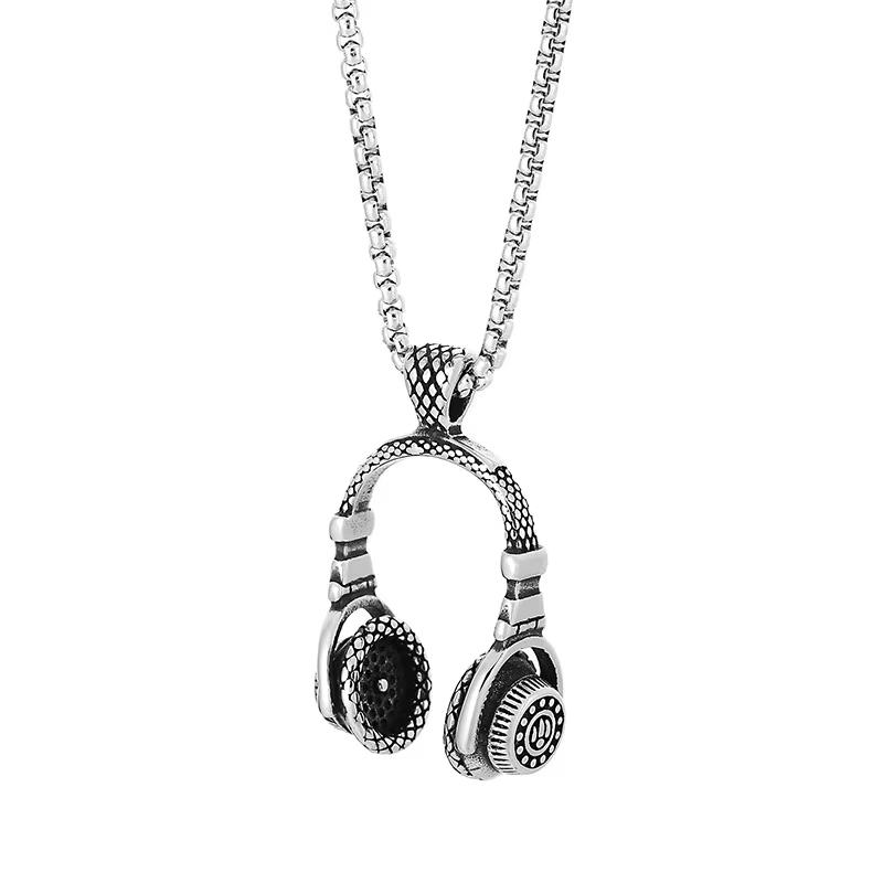 The Treble Clef G Musical Stainless Steel Pendant Necklace For Men Women Charm Chain Couple Jewelry