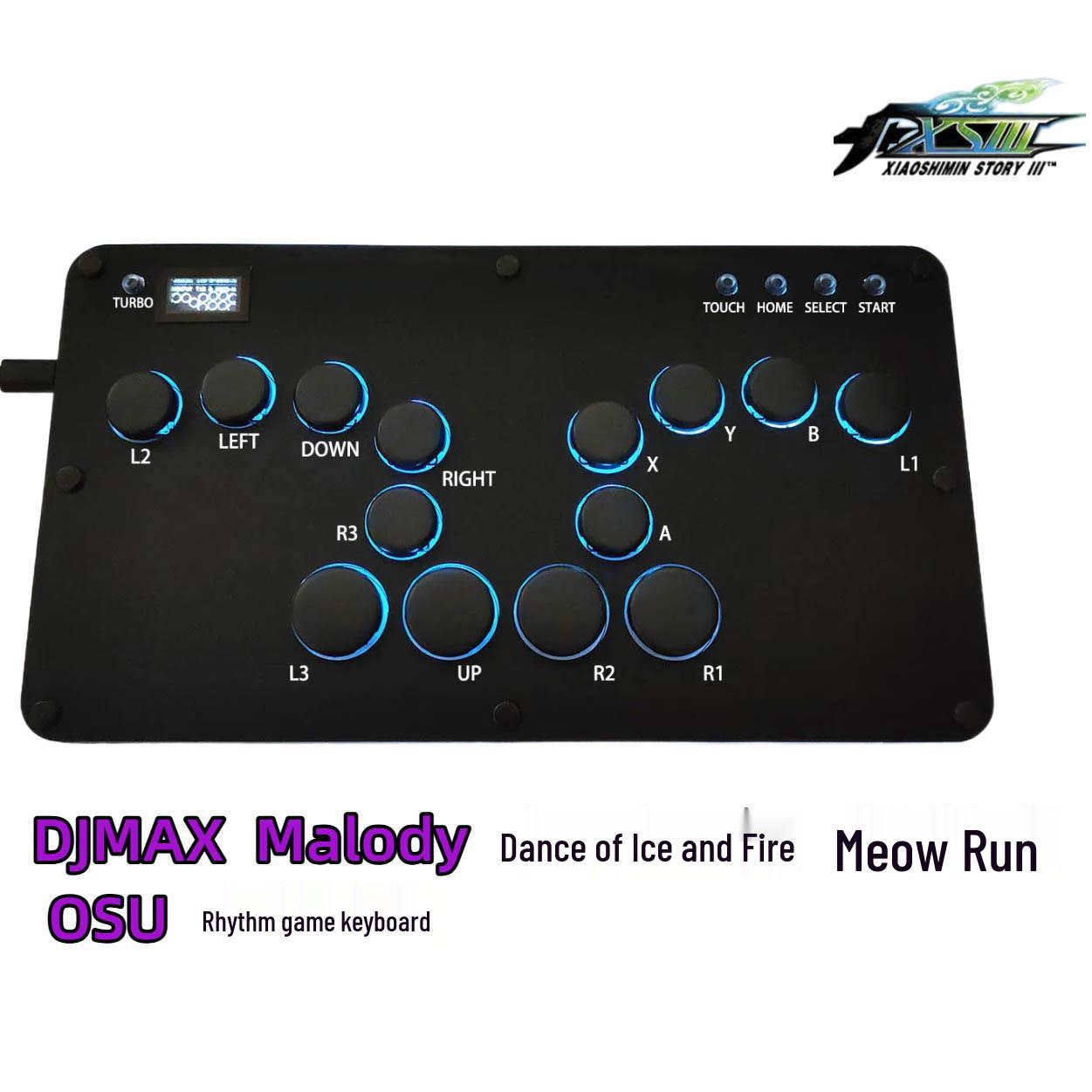 

DJMAX Ice & Fire Quiet 4K Gaming Rhythm Keyboard