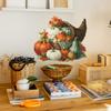 Painted Autumn Pumpkin Baskets, Fallen Leaves, Restaurant Home Decoration Wall Stickers