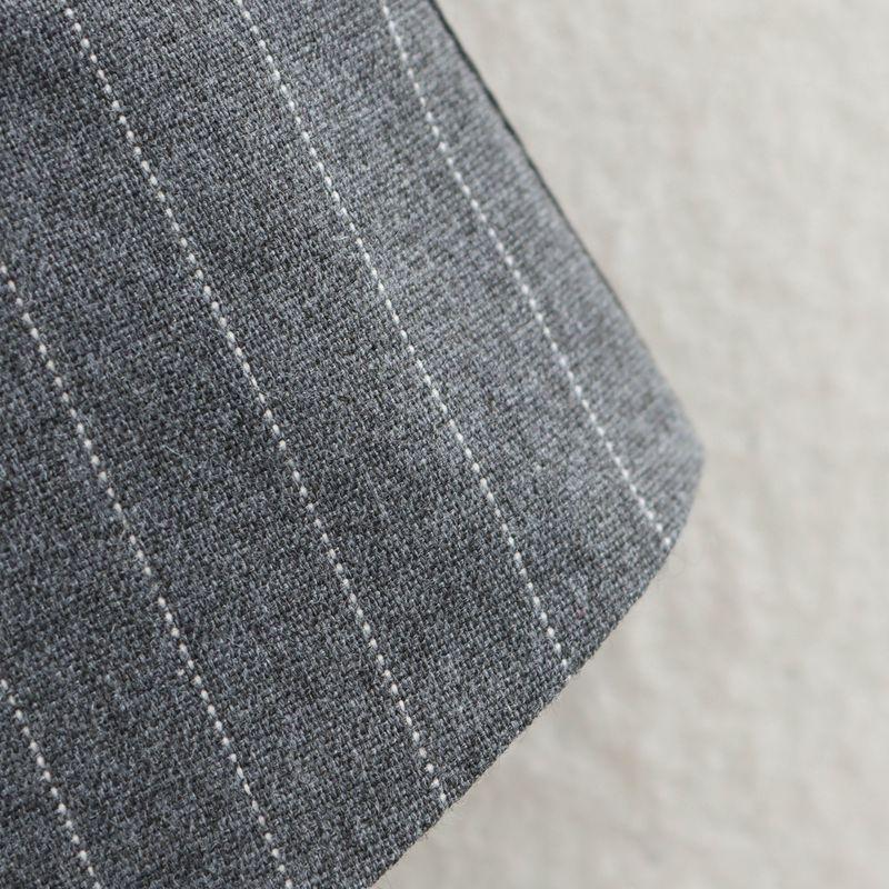 Kaslead New Women clothes Western Style Versitile Fashion Casual Gray Stripe Vest Vest