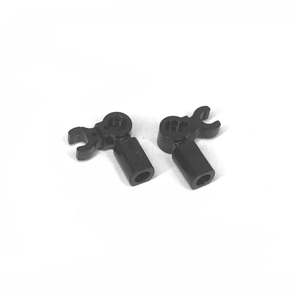 Small Particle Fingers 90 Degree Angle with Clips, Round Bar Interface, Building Block Spare Parts, and Stitching Toys
