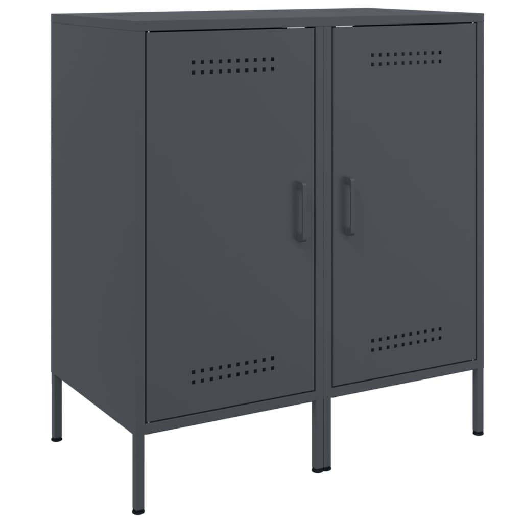 Sideboards 2 pcs Anthracite 36 x 39 x 79 cm Steel