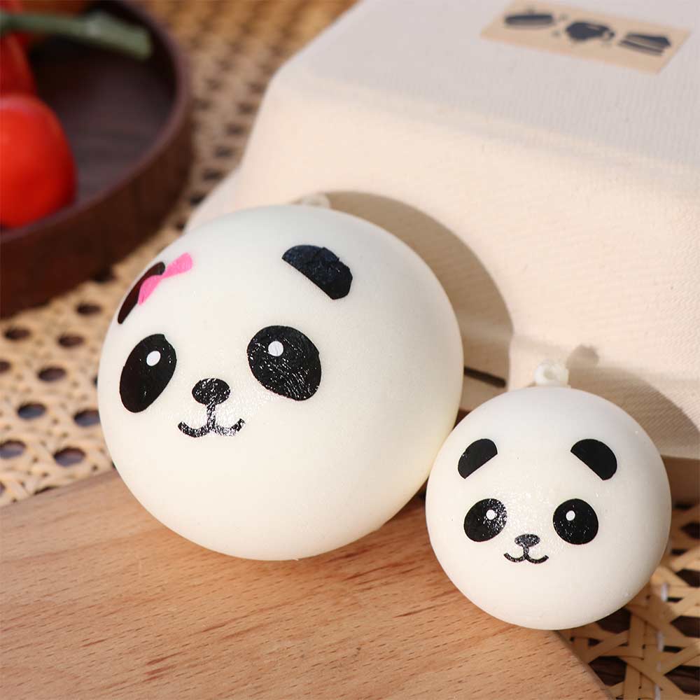 Simulation Relief Jumbo PU Cartoon Toys Soft Straps Stress Toys Squeeze Silicone Panda