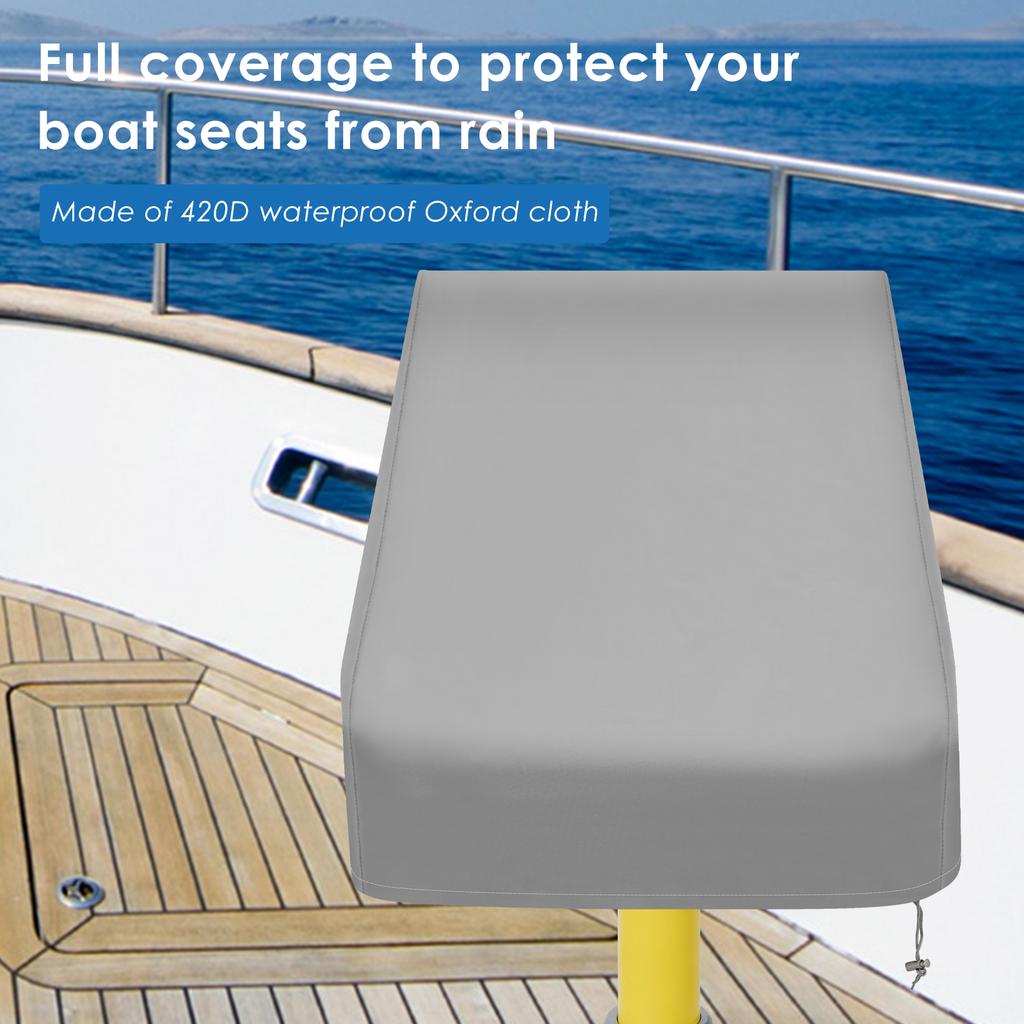 Universal Boat Seat Cover Waterproof Outdoor Foldable Oxford Fabric Yacht Chair Sleeve Protective Cover Commonly Windproof