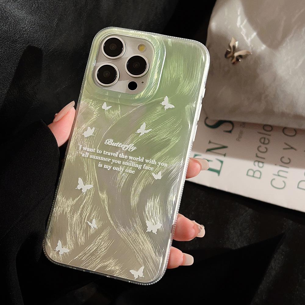 Creative White Butterfly iPhone 16, iPhone 17, and iPhone 17 Pro Max Phone Case