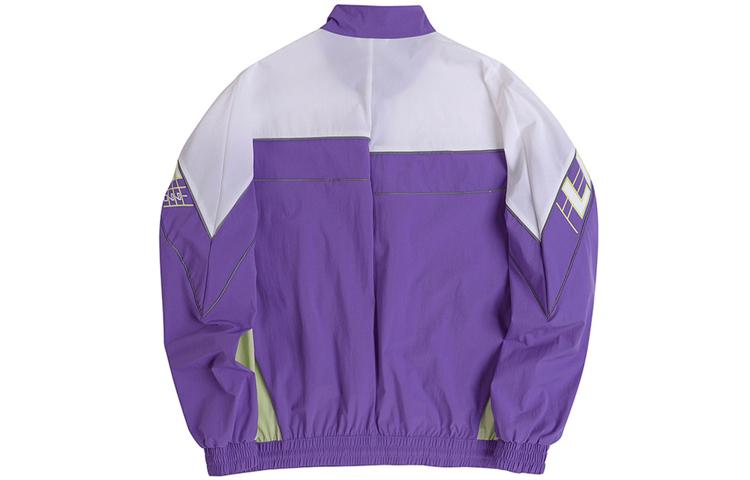 Li Ning Sports Fashion Collection Jackets Men's White Purple & Color Stand Collar Moderate Other AFDQ189-1