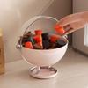 Transparent Sphere Fruit Snack Box High Footed Coffee Capsule Storage Rack  Countertop