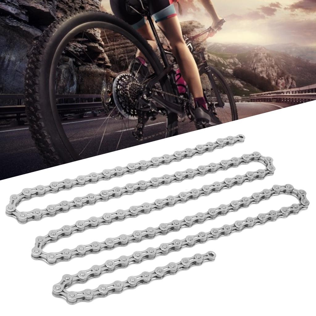 VG Sports 8 Speed Bike Chain Lightweight Half Hollow 1/2x3/32 Inch 116 Links Bicycle Chain for Mountain Bike