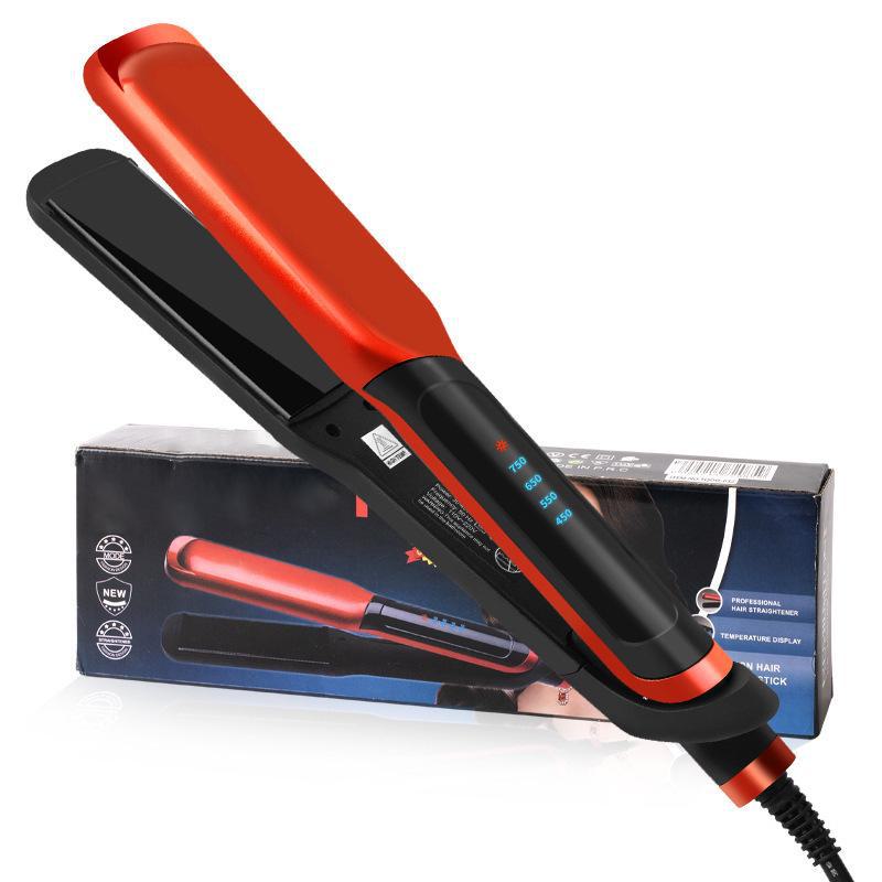 Dual-Purpose Curling & Straightening Iron - Gentle on Hair, Big & Wavy Curls