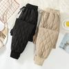 Women's Winter Lightweight Down Warm Silk Cotton Pants Loose Fashionable Trousers Casual Haren Clip Cotton Pants
