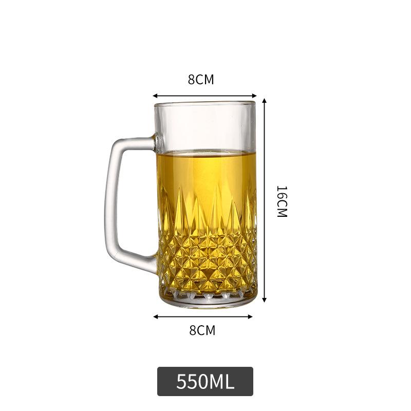 

600-1200 мл толстая стеклянная пивная кружка большой емкости прозрачная небьющаяся чашка для молока кофе сока воды барная посуда посуда для вечеринок бар 501-600ml