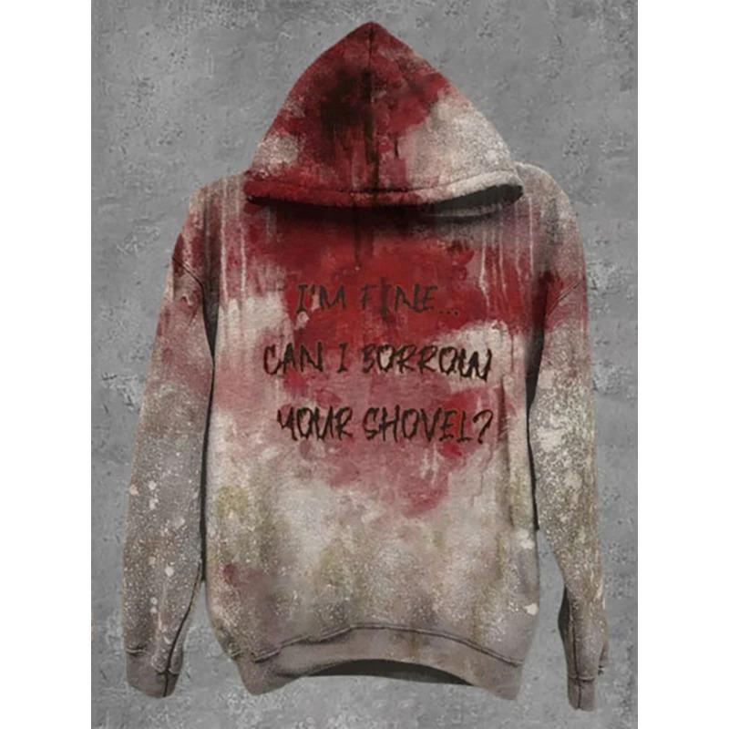 Fashion Men's Hoodie Bloody Patterns 3D Print Hoodies Spring And Autumn Street Casual Boy Sweatshirt Men's Oversized Top Clothing