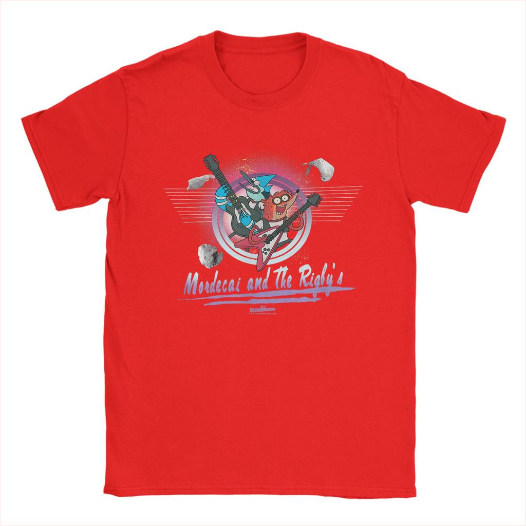 Mens Regular Show Mordecai T Shirt Pure Cotton Clothing Funny Short Sleeve Round Neck Tees 4XL 5XL 6XL TShirt